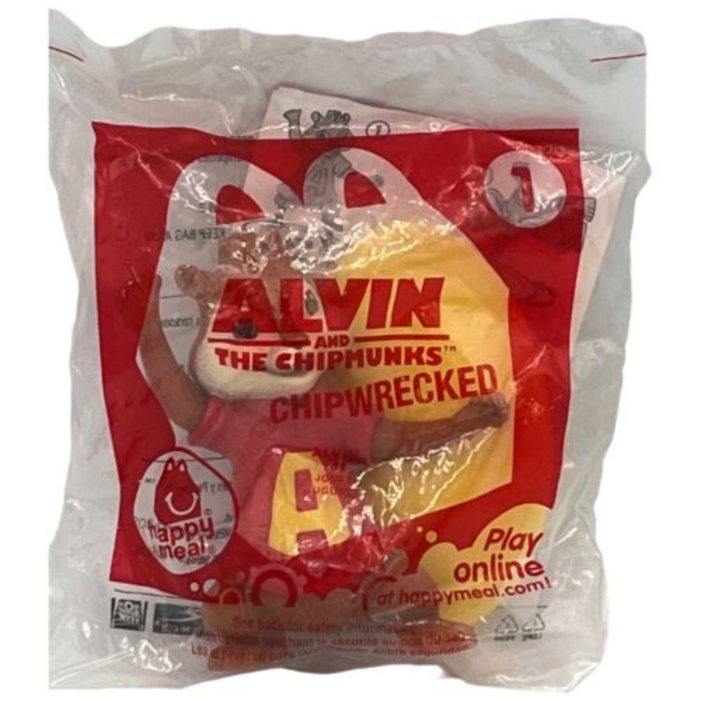 2011 Alvin & the Chipmunks Chipwrecked Happy Meal Toy #1 Sealed